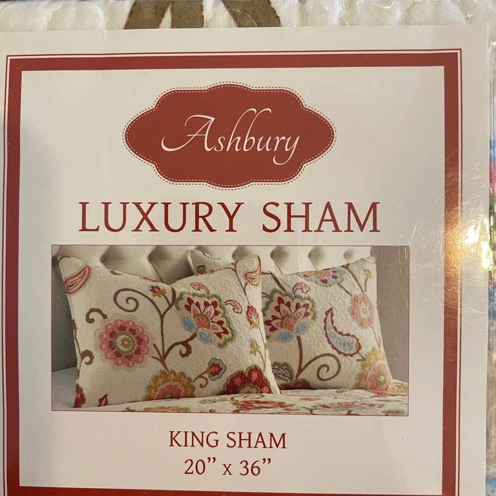 Ashbury Luxury King Sham Set of 2 - Multicolor - Picture 3 of 3
